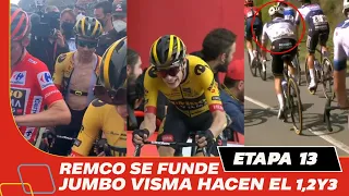 RESUMEN ETAPA 13 VUELTA ESPAÑA 🔴 2023 "Jumbo Visma Arrasa con todo"