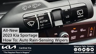 All-New 2023 Kia Sportage | How To Use Your Auto Rain-Sensing Wipers!