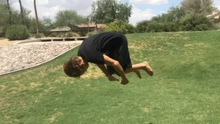 How to do a front flip for beginners flat ground