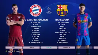 PES 2021 - Bayern Munich vs Barcelona - UEFA Champions League UCL 2021/2022 - eFootball Gameplay