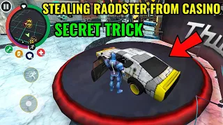 rope hero steal roadster car from casino new secret update in rope hero vice town || classic gamerz