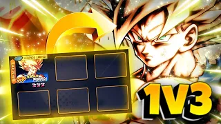 Can LF SSJ Goku 1v3 ANYONE in PvP?? (Dragon Ball LEGENDS)