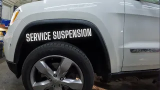 2012 Jeep Grand Cherokee Service Suspension Message