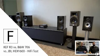 Regallautsprecher unter 2000€ - B&W 706 vs. JBL HDI1600 vs. KEF R3 an NAD M10! Lautsprecher Test!
