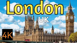 London, England,United Kingdom Walking Tour (4K Ultra HD 60fps)