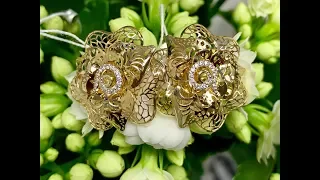 "ПРЕСТИЖ" ЮВЕЛИРНАЯ КОЛЛЕКЦИЯ ОТ ЮЗ ПЛАТИНА КОСТРОМА КРИСТАЛЛЫ SWAROVSKI ZIRCONIA ЗОЛОТО 585