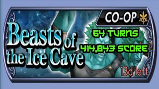 DFFOO GL - Beast of the Ice Cave Cosmos (No Synergy | 64 turns | 414,843 score)