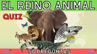 50 PREGUNTAS DE ANIMALES! || QUIZ DEL REINO ANIMAL || CUÁNTO SABES DEL MUNDO ANIMAL? TRIVIA/TEST