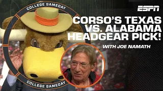 Lee Corso's headgear pick for Texas vs. Alabama with Joe Namath | College GameDay