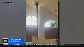 Weekend storm brings tree down through Vacaville home