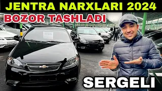 NARX KESKIN O'ZGARDI..! JENTRA NARXLARI SERGELI MOSHINA BOZORI 2024 Жентра нархлари 2024