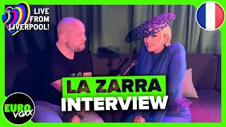 FRANCE EUROVISION 2023: LA ZARRA - ÉVIDEMMENT (INTERVIEW) // Live from Liverpool