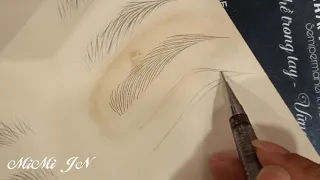 Practice microblading spine 3 for Male shape