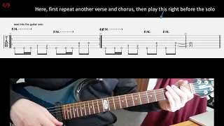 Metallica Of Wolf And Man rhythm guitar lesson