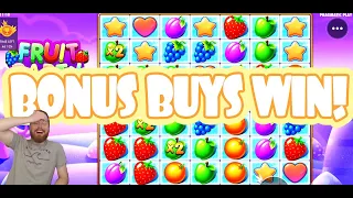 Fruit Party Bonus Buys WINS!!