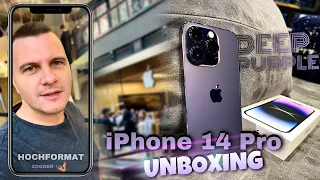 DEEP PURPLE iPhone 14 Pro 📦📱 Unboxing - ZOQQER Life HOCHFORMAT