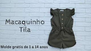 Macaquinho Infantil - Molde Grátis  (parte 2) #moldegratis #patronesgratis #freepattern