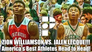 Zion Williamson vs. Jalen Lecque! Top Athletes in the Country Battle it Out!!!