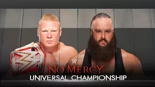 WWE No Mercy 2017   Braun Strowman vs Brock Lesnar   Universal Title Match   WWE 2K17   YouTube