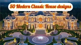 50 Modern Classic House designs #luxuryhomes #homedesign #mansion