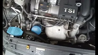 vw polo #11707 engine running