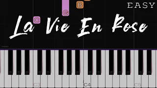 La Vie En Rose - Edith Piaf | EASY Piano Tutorial