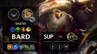 Bard Support vs Nautilus - EUW Master Patch 12.4