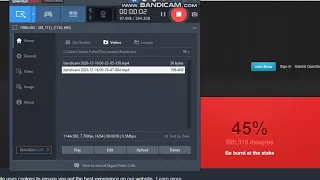 testing Bandicam (old screen recorder doesnt work F in the chat)