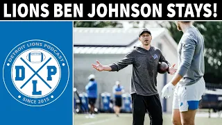 A Detroit Lions Ben Johnson marad | Detroit Lions podcast