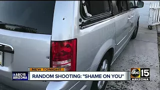 Tempe police: Mom's disability van struck by random gunfire