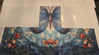 Newcraftday Diamond Painting unboxing and review - Stained Glass Butterfly