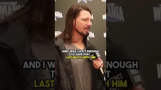 AJ Styles Comments On Being THE UNDERTAKER's LAST MATCH in WWE