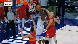 Nikola Jokic with the game saving block on Zion Williamson | Nuggets vs Pelicans