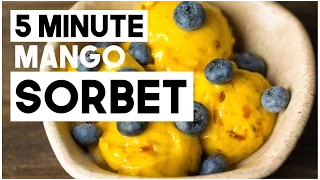 Homemade Sorbet in Vitamix | Vegan (no added sugar)