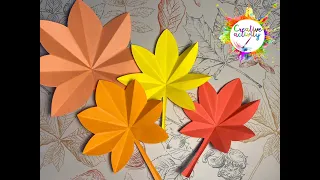Paper autumn: Master class on origami 'Autumn leaves'