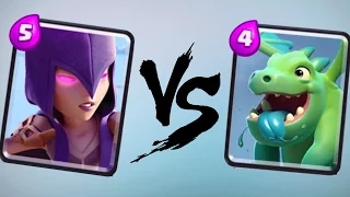 Clash Royale Baby Dragon vs Witch (Epic Battle)