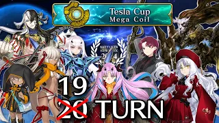 Tesla Cup MEGA COIL - 7 Quests, 19 Turns | Battle in New York 2024: Space Odysseus vs Nikola Tesla