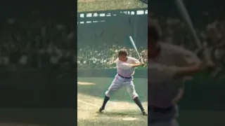 Babe Ruth swinging in slow motion. #shorts