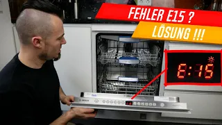 Geschirrspüler Fehler E15, F15, E3100, E31-00, Bosch, Siemens, Neff, einfach erklärt! KüchenKönig