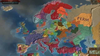 Europa Universalis 4 AI Timelapse - Extended Timeline + ССС Mods 700-2170