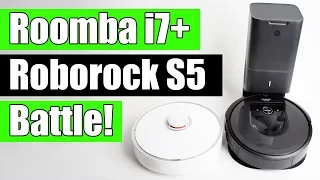 Roomba i7+ vs Roborock S5 (S50) - Robot Vacuum Battle!