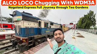 Nagaland Express Train Journey •ALCO LOCO Chugging with WDM3A•