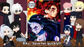 Past Jujutsu Kaisen React To Demon Slayer || kny || jjk || meme ||