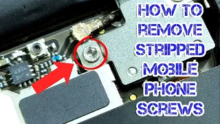 How to remove stripped mobile phone screws | stripped laptop screws |