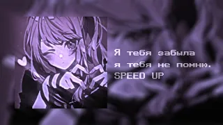 я тебя забыла я тебя не помню  SPEED UP