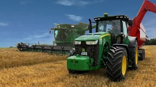 CLAAS Lexion 760TT vs. JOHN DEERE S685i [Getreideernte 2015]