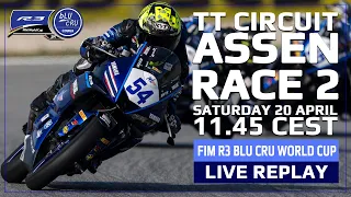 FIM R3 bLU cRU World Cup Live Replay - Round 2, Race 2 Assen