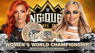 WWE 2K24 | Becky Lynch Vs Liv Morgan - WWE Women's World Championship | King & Queen Of The Ring