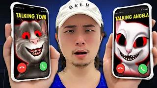 DO NOT CALL TALKING ANGELA AND TALKING TOM AT THE SAME TIME!! (MY GF WENT MISSING)