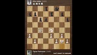 Tigran Petrosian vs Efim Geller • URS Championship Ukraine, 1954